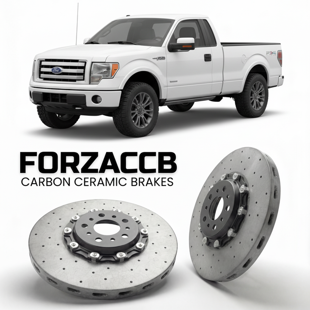 Carbon Ceramic Brake Rotors for Ford F-Series F-100/F-150 Ford F-Series F-150 XII Regular Cab (2008-2014) | CCB OEM Replacement / Conversion Upgrade Kit