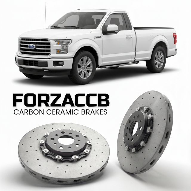 Carbon Ceramic Brake Rotors for Ford F-Series F-100/F-150 Ford F-Series F-150 XIII Regular Cab (2015-2017) | CCB OEM Replacement / Conversion Upgrade Kit