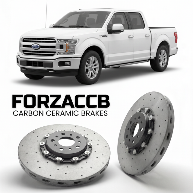 Carbon Ceramic Brake Rotors for Ford F-Series F-100/F-150 Ford F-Series F-150 XIII SuperCrew (facelift 2018 (2018-2020) | CCB OEM Replacement / Conversion Upgrade Kit