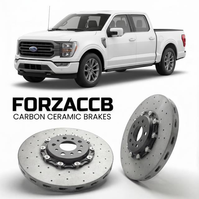 Carbon Ceramic Brake Rotors for Ford F-Series F-100/F-150 Ford F-Series F-150 XIV SuperCab (2020-2023) | CCB OEM Replacement / Conversion Upgrade Kit
