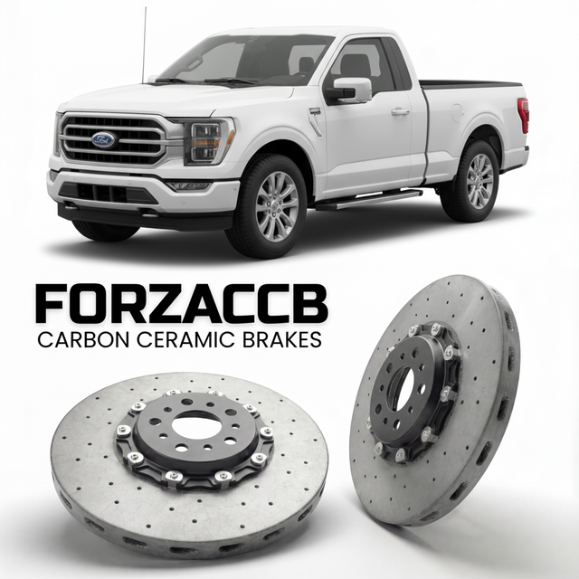 Carbon Ceramic Brake Rotors for Ford F-Series F-100/F-150 Ford F-Series F-150 XIV Regular Cab (facelift 2023 (2023+) | CCB OEM Replacement / Conversion Upgrade Kit