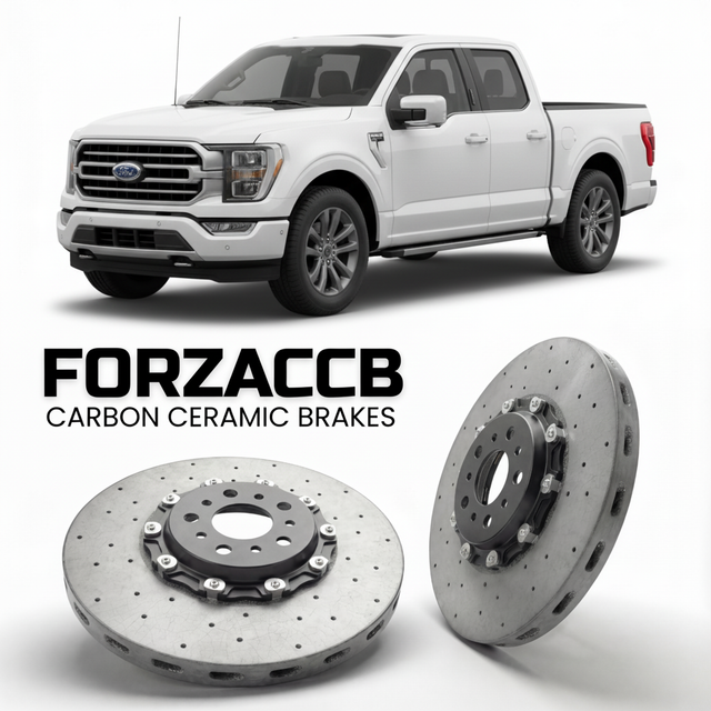 Carbon Ceramic Brake Rotors for Ford F-Series F-100/F-150 Ford F-Series F-150 XIV SuperCab (facelift 2023 (2023+) | CCB OEM Replacement / Conversion Upgrade Kit