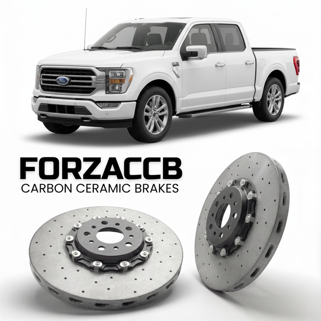 Carbon Ceramic Brake Rotors for Ford F-Series F-100/F-150 Ford F-Series F-150 XIV SuperCrew Long (facelift 2023 (2023+) | CCB OEM Replacement / Conversion Upgrade Kit