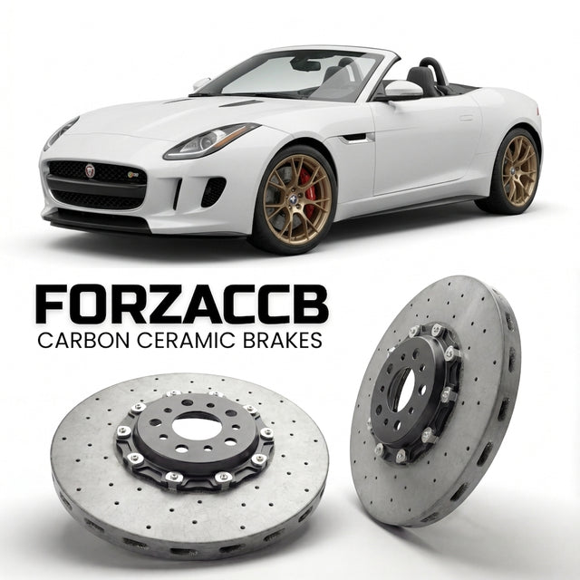 Carbon Ceramic Brake Rotors for Jaguar F-type Convertible (2013-2017) | CCB OEM Replacement / Conversion Upgrade Kit