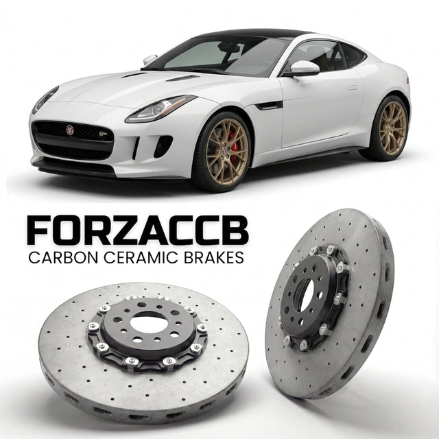 Carbon Ceramic Brake Rotors for Jaguar F-type Coupe (2014-2017) | CCB OEM Replacement / Conversion Upgrade Kit