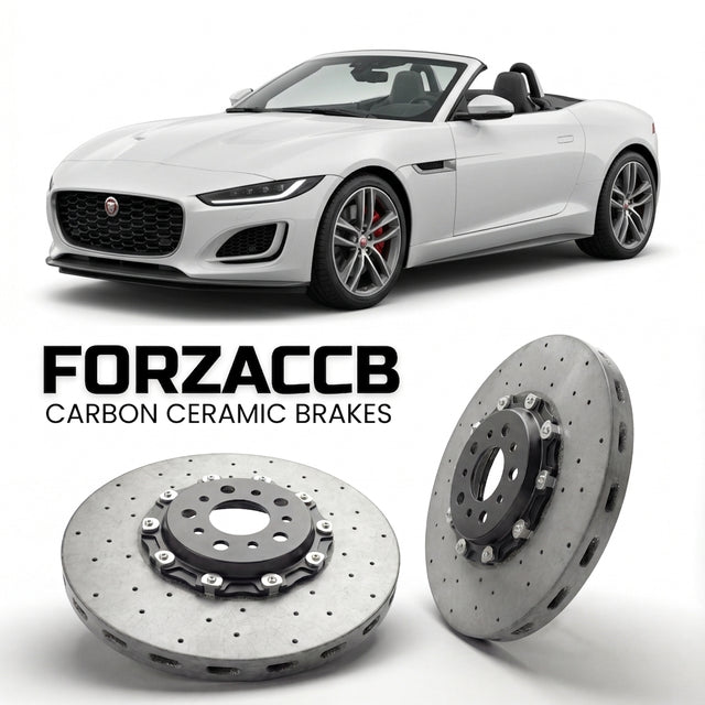 Carbon Ceramic Brake Rotors for Jaguar F-type Convertible (facelift 2017 (2017-2020) | CCB OEM Replacement / Conversion Upgrade Kit