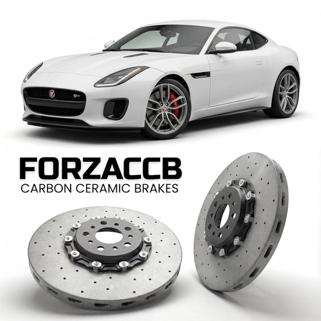 Carbon Ceramic Brake Rotors for Jaguar F-type Coupe (facelift 2017 (2017-2020) | CCB OEM Replacement / Conversion Upgrade Kit
