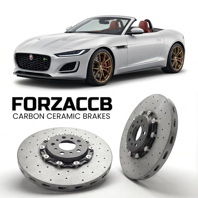 Carbon Ceramic Brake Rotors for Jaguar F-type Convertible (facelift 2020 (2019+) | CCB OEM Replacement / Conversion Upgrade Kit