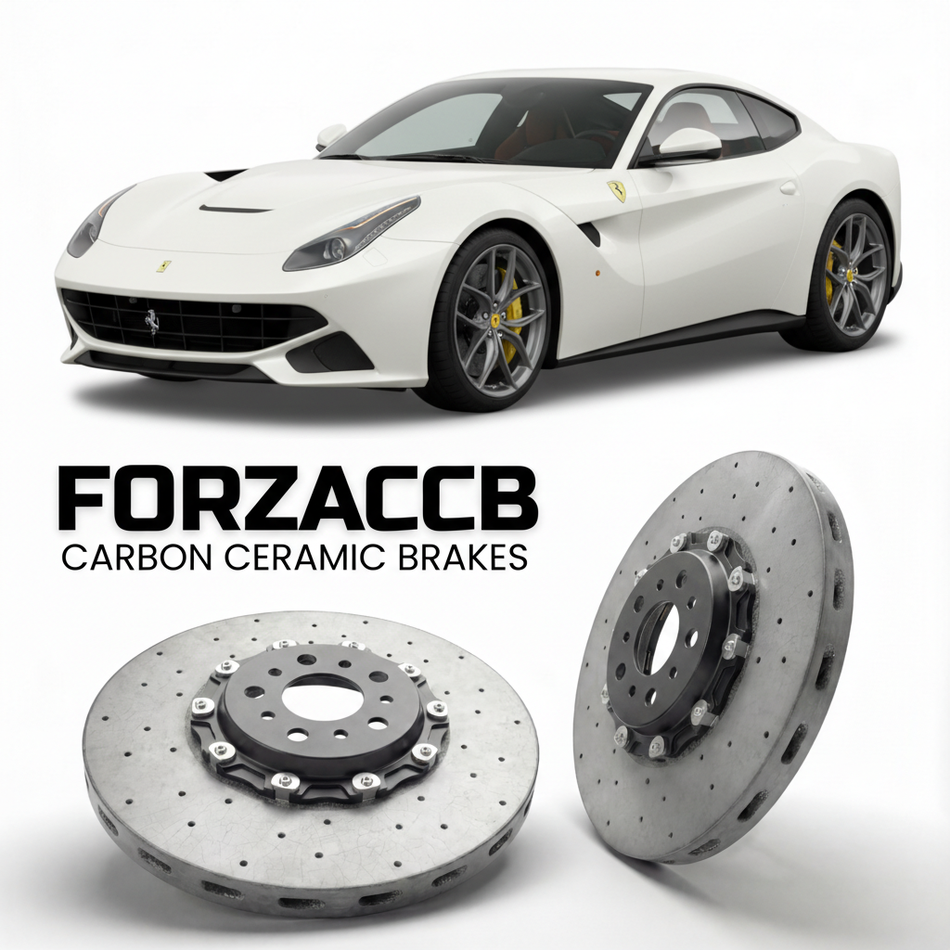 Carbon Ceramic Brake Rotors for Ferrari F12berlinetta (2012-2017) | CCB OEM Replacement / Conversion Upgrade Kit