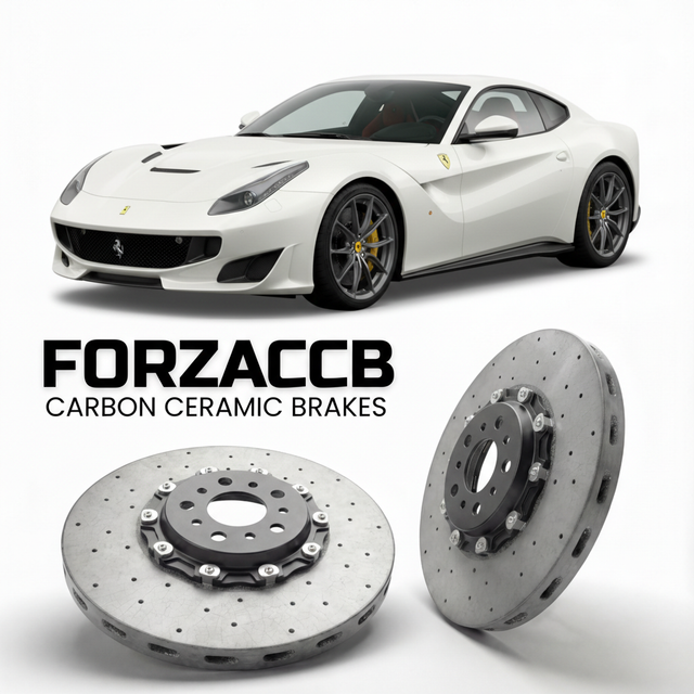 Carbon Ceramic Brake Rotors for Ferrari F12tdf (2015-2017) | CCB OEM Replacement / Conversion Upgrade Kit