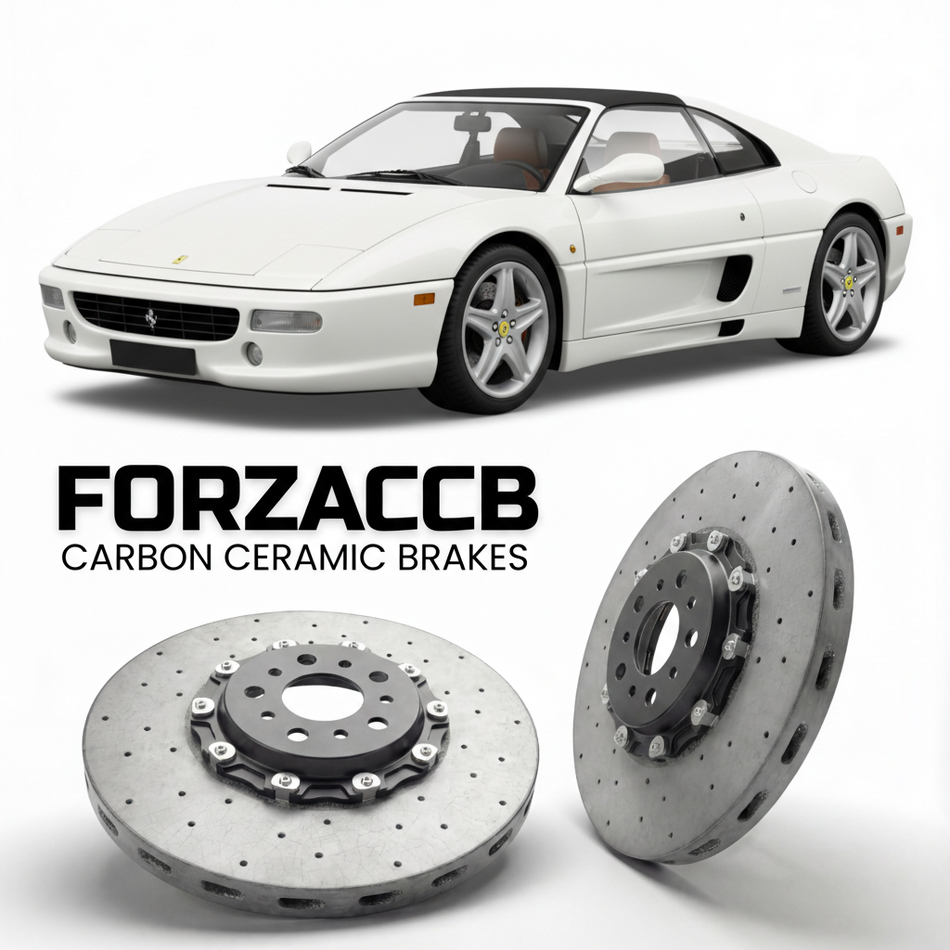 Carbon Ceramic Brake Rotors for Ferrari F355 Spider (1995-1999) | CCB OEM Replacement / Conversion Upgrade Kit