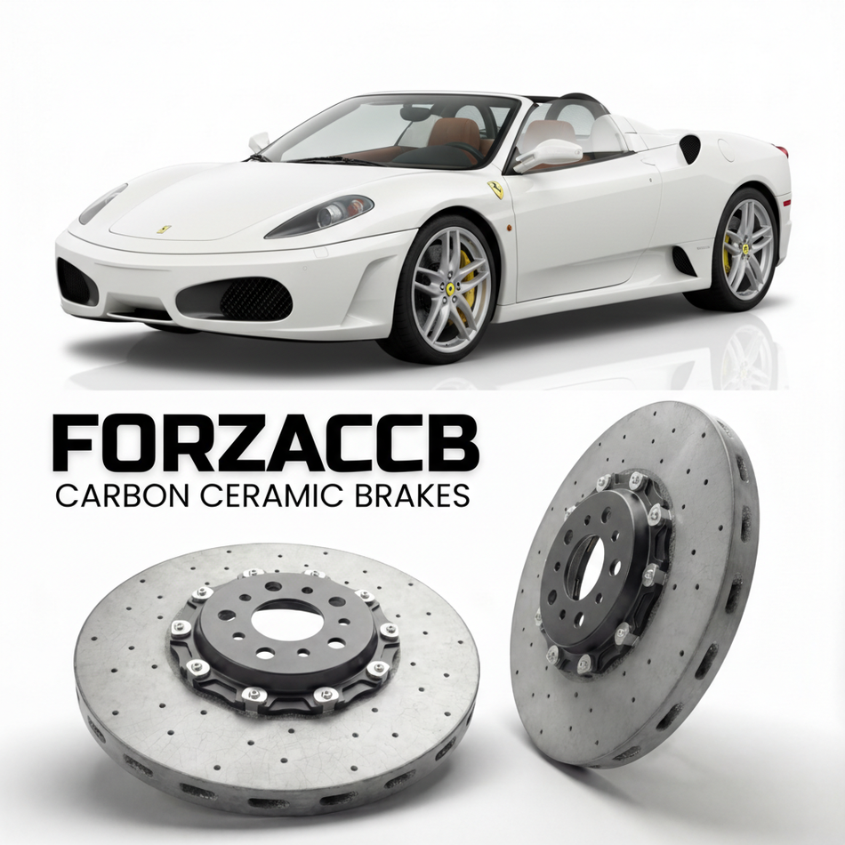 Carbon Ceramic Brake Rotors for Ferrari F430 Spider (2005-2009) | CCB OEM Replacement / Conversion Upgrade Kit