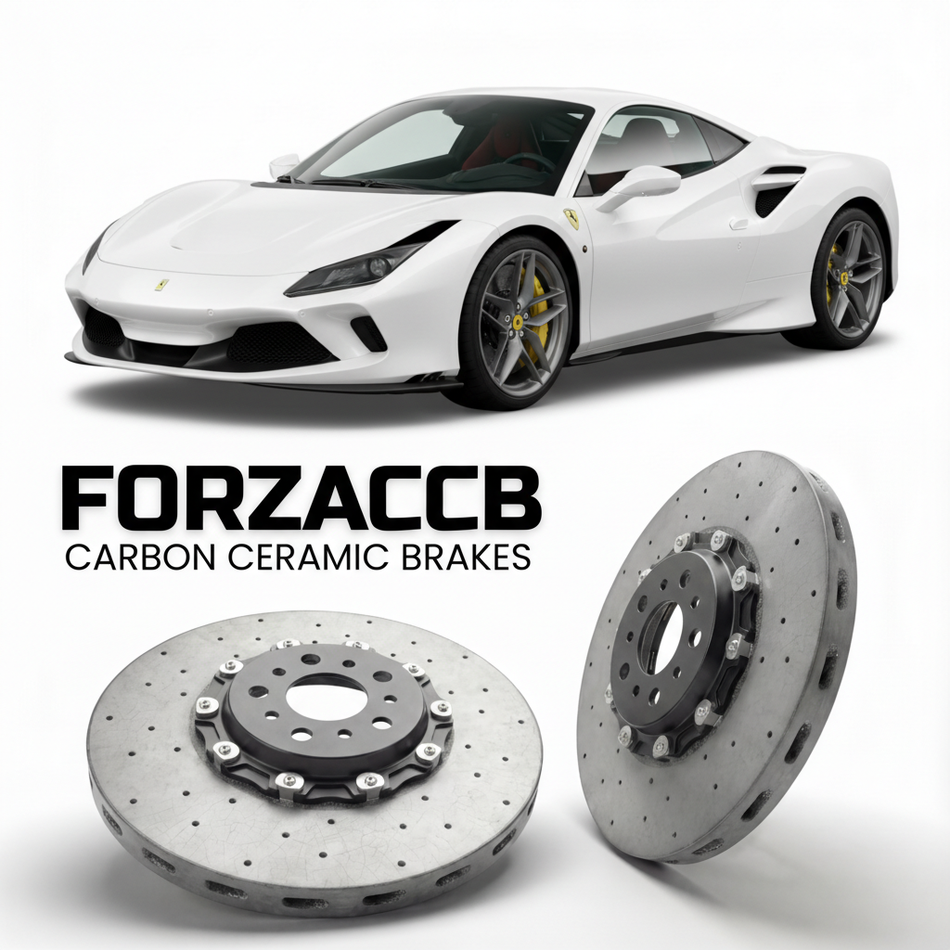 Carbon Ceramic Brake Rotors for Ferrari F8 Tributo (2019-2022) | CCB OEM Replacement / Conversion Upgrade Kit