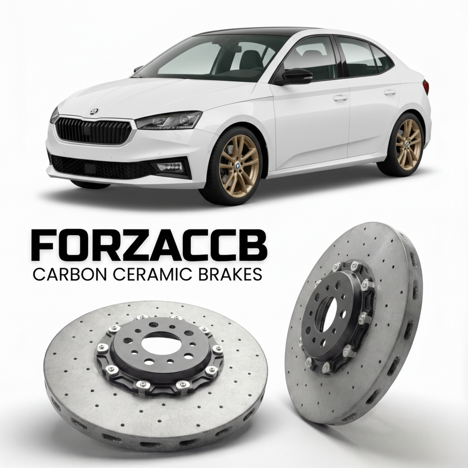 Carbon Ceramic Brake Rotors for Skoda Fabia IV PJ (2021+) | CCB OEM Replacement / Conversion Upgrade Kit