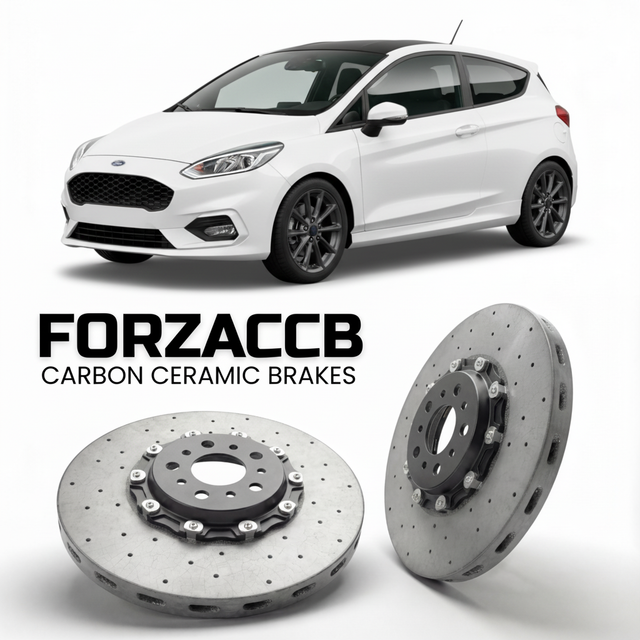 Carbon Ceramic Brake Rotors for Ford Fiesta VIII (Mk8 (2017-2021) | CCB OEM Replacement / Conversion Upgrade Kit