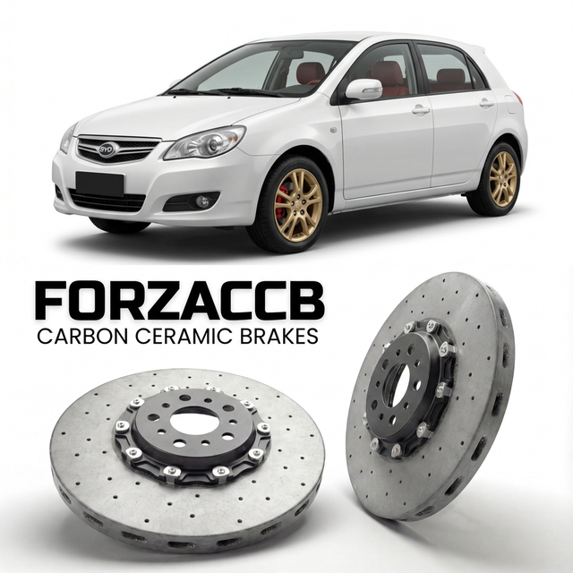 Carbon Ceramic Brake Rotors for BYD FLYER II (2005-2008) | CCB OEM Replacement / Conversion Upgrade Kit