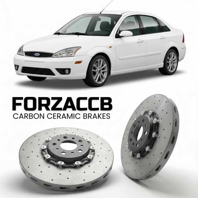 Carbon Ceramic Brake Rotors for Ford Focus I Sedan (2005-2005) | CCB OEM Replacement / Conversion Upgrade Kit
