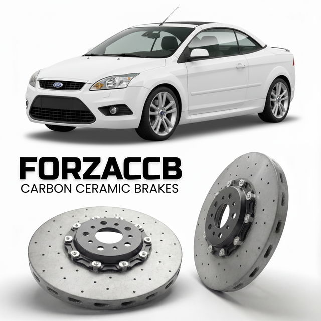Carbon Ceramic Brake Rotors for Ford Focus Cabriolet II (2006-2010) | CCB OEM Replacement / Conversion Upgrade Kit