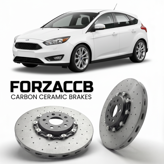 Carbon Ceramic Brake Rotors for Ford Focus III Hatchback (2010-2014) | CCB OEM Replacement / Conversion Upgrade Kit