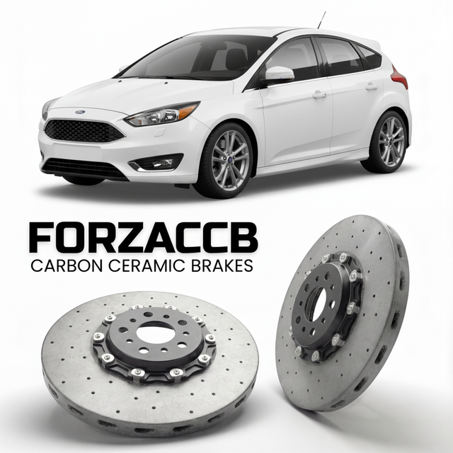 Carbon Ceramic Brake Rotors for Ford Focus III Hatchback (facelift 2014 (2013-2018) | CCB OEM Replacement / Conversion Upgrade Kit