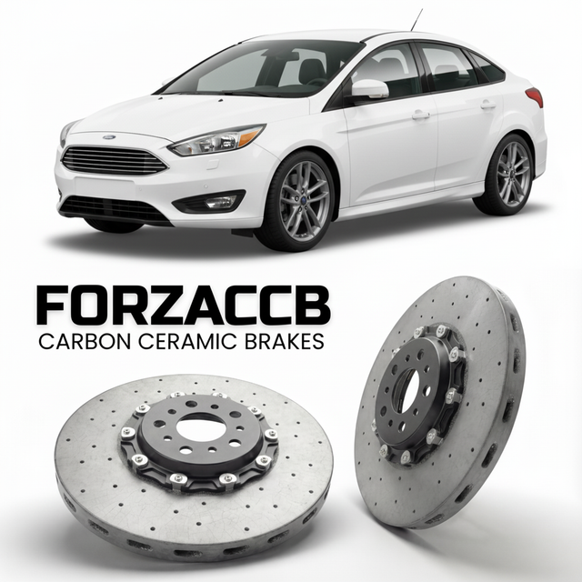 Carbon Ceramic Brake Rotors for Ford Focus III Sedan (facelift 2014 (2014-2018) | CCB OEM Replacement / Conversion Upgrade Kit