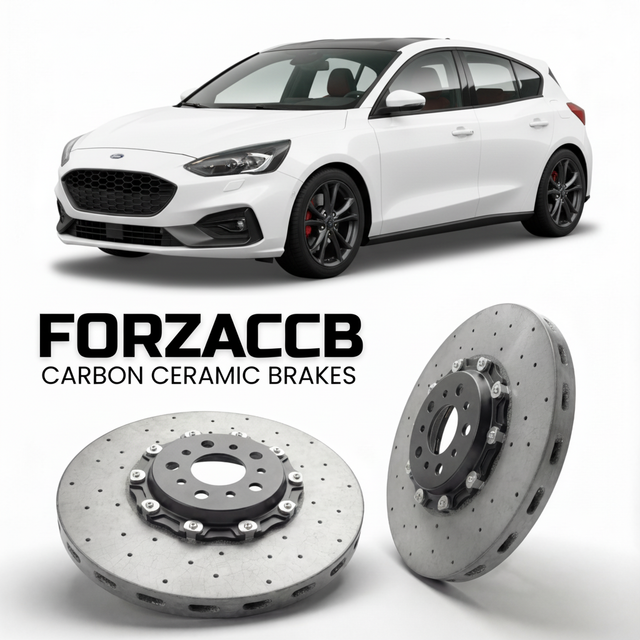 Carbon Ceramic Brake Rotors for Ford Focus IV Hatchback (2018-2021) | CCB OEM Replacement / Conversion Upgrade Kit