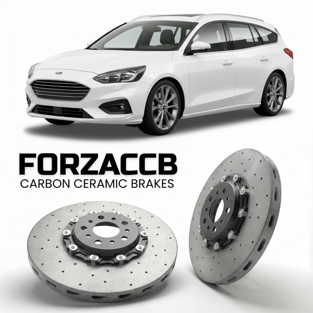 Carbon Ceramic Brake Rotors for Ford Focus IV Wagon (2018-2021) | CCB OEM Replacement / Conversion Upgrade Kit