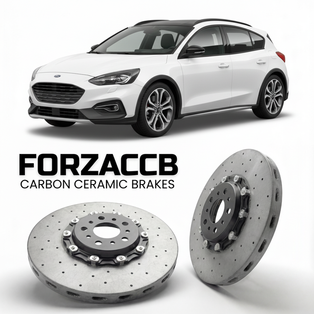 Carbon Ceramic Brake Rotors for Ford Focus IV Active Hatchback (2019-2021) | CCB OEM Replacement / Conversion Upgrade Kit