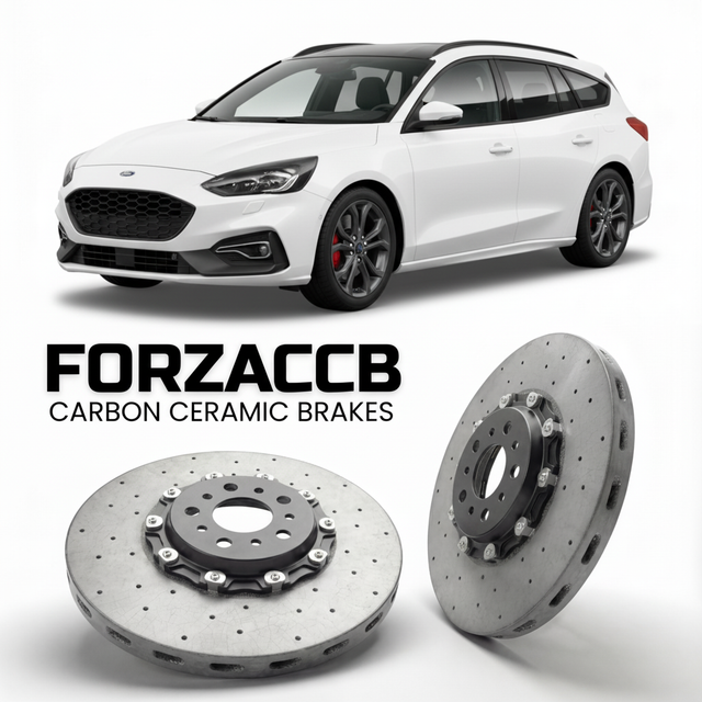 Carbon Ceramic Brake Rotors for Ford Focus IV Active Wagon (2019-2021) | CCB OEM Replacement / Conversion Upgrade Kit