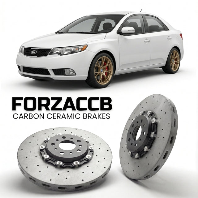 Carbon Ceramic Brake Rotors for Kia Forte I (TD (2009-2012) | CCB OEM Replacement / Conversion Upgrade Kit