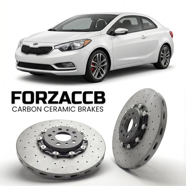 Carbon Ceramic Brake Rotors for Kia Forte II Koup (2013-2016) | CCB OEM Replacement / Conversion Upgrade Kit