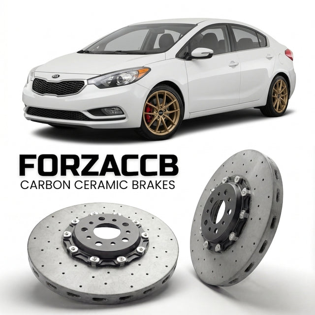 Carbon Ceramic Brake Rotors for Kia Forte II (YD (2013-2016) | CCB OEM Replacement / Conversion Upgrade Kit