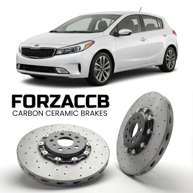 Carbon Ceramic Brake Rotors for Kia Forte Kia Forte5 II (facelift 2017 (2017-2018) | CCB OEM Replacement / Conversion Upgrade Kit