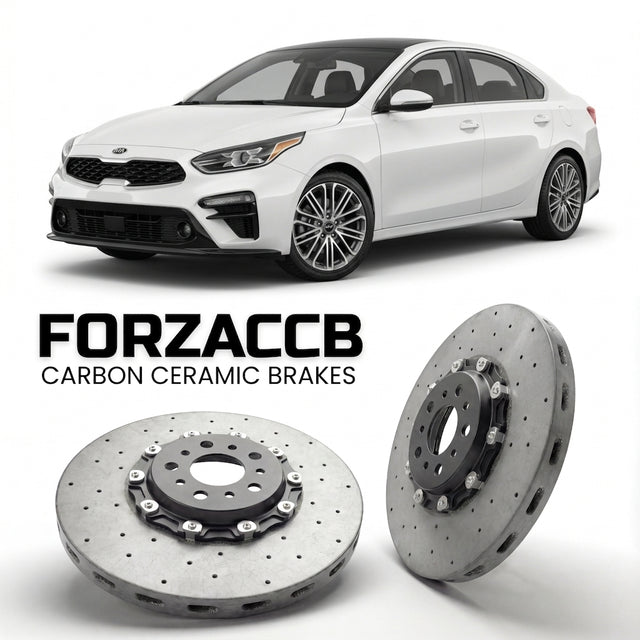 Carbon Ceramic Brake Rotors for Kia Forte III (2019-2021) | CCB OEM Replacement / Conversion Upgrade Kit