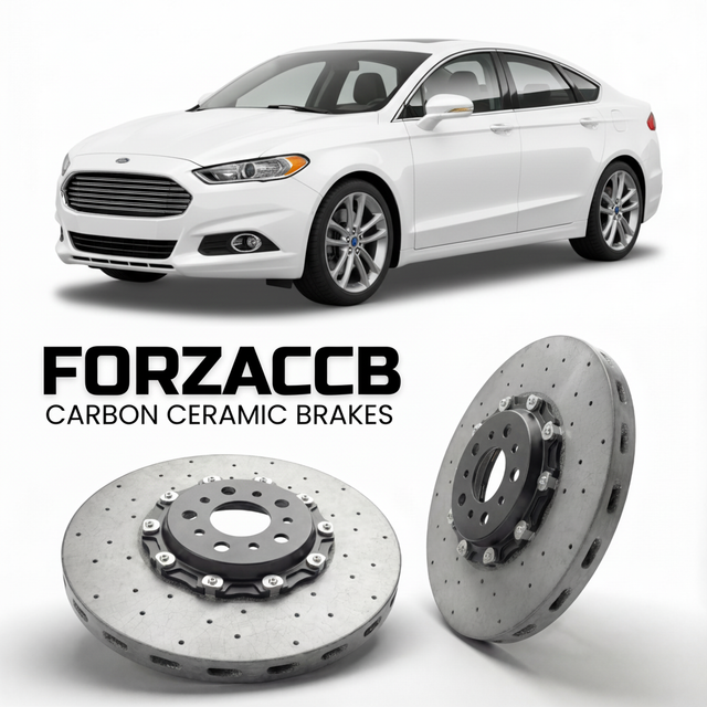 Carbon Ceramic Brake Rotors for Ford Fusion II (2013-2016) | CCB OEM Replacement / Conversion Upgrade Kit