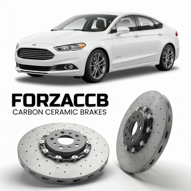 Carbon Ceramic Brake Rotors for Ford Fusion II (facelift 2018 (2018+) | CCB OEM Replacement / Conversion Upgrade Kit