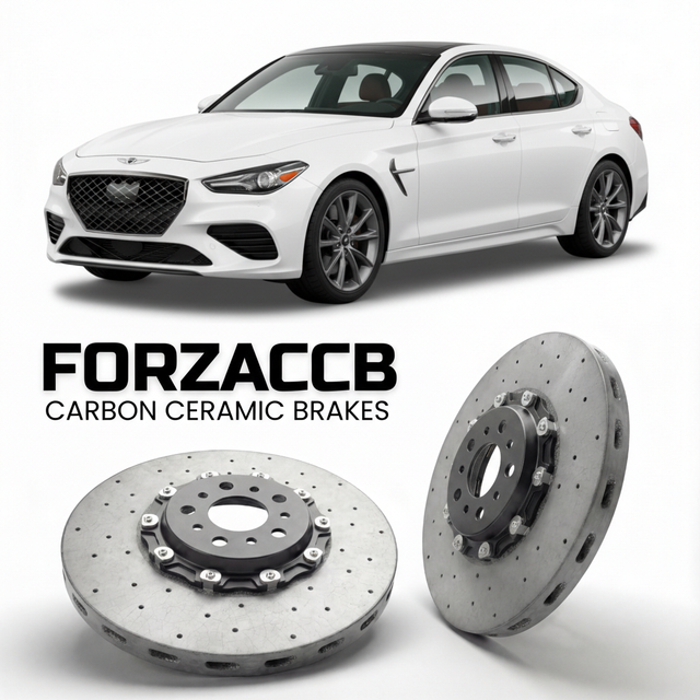 Carbon Ceramic Brake Rotors for Genesis G70 (2019-2026) | CCB OEM Replacement / Conversion Upgrade Kit