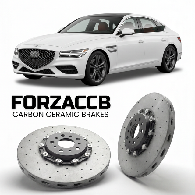 Carbon Ceramic Brake Rotors for Genesis G80 RG3 (2021-2026) | CCB OEM Replacement / Conversion Upgrade Kit