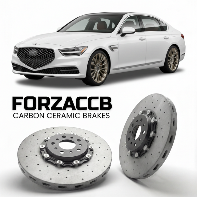 Carbon Ceramic Brake Rotors for Genesis G90 HI (2019-2022) | CCB OEM Replacement / Conversion Upgrade Kit