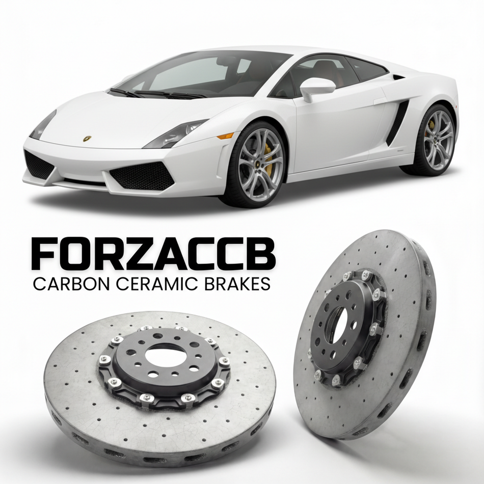 Carbon Ceramic Brake Rotors for Lamborghini Gallardo 5.0 (2003-2008) | CCB OEM Replacement / Conversion Upgrade Kit