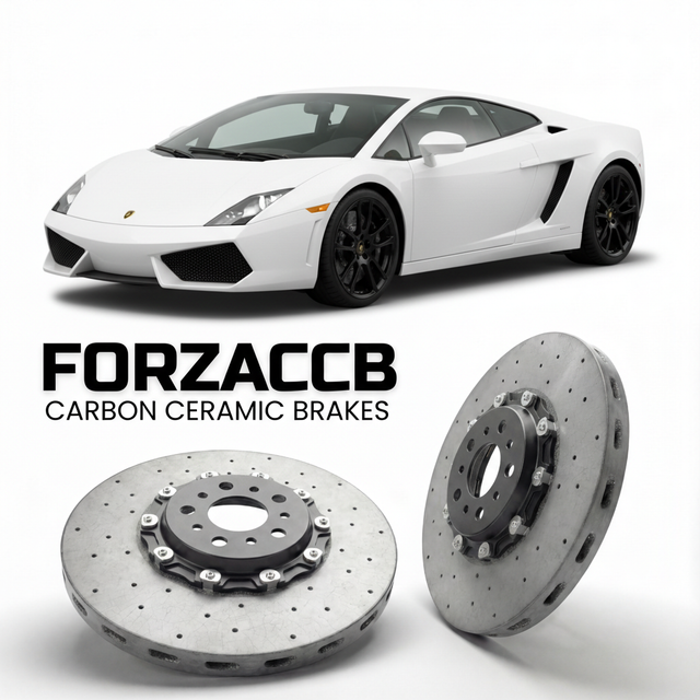 Carbon Ceramic Brake Rotors for Lamborghini Gallardo LP560-4 (2008-2013) | CCB OEM Replacement / Conversion Upgrade Kit