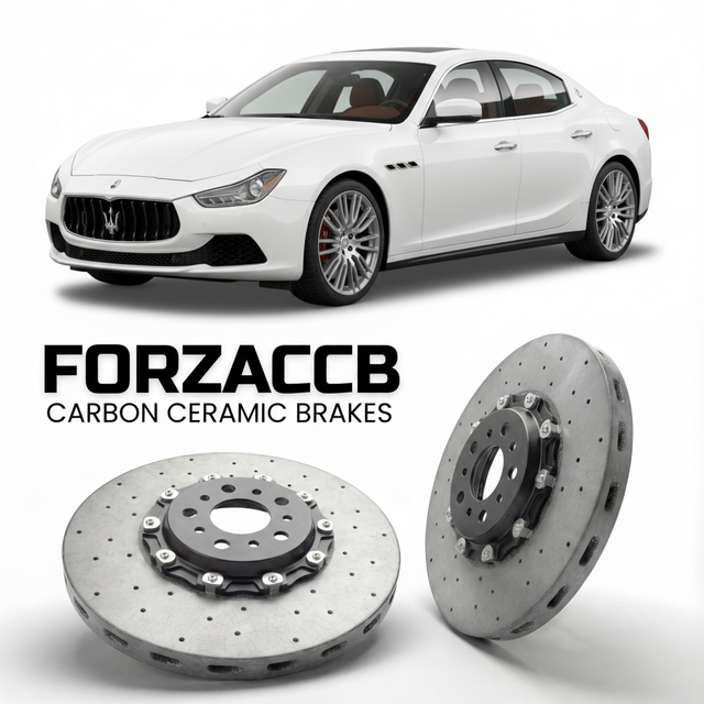 Carbon Ceramic Brake Rotors for Maserati Ghibli (2013-2023) | CCB OEM Replacement / Conversion Upgrade Kit