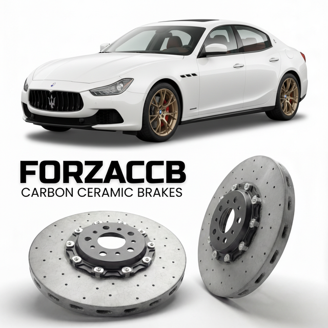 Carbon Ceramic Brake Rotors for Maserati Ghibli (2014-2023) | CCB OEM Replacement / Conversion Upgrade Kit