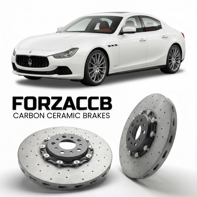 Carbon Ceramic Brake Rotors for Maserati Ghibli (2017-2023) | CCB OEM Replacement / Conversion Upgrade Kit