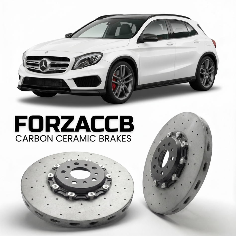 Carbon Ceramic Brake Rotors for Mercedes-Benz GLA 45 AMG X156 (2014-2015) | CCB OEM Replacement / Conversion Upgrade Kit
