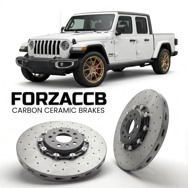 Carbon Ceramic Brake Rotors for Jeep Gladiator JT (2019-2023) | CCB OEM Replacement / Conversion Upgrade Kit