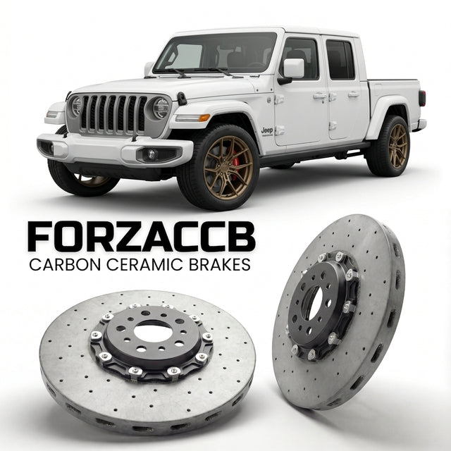 Carbon Ceramic Brake Rotors for Jeep Gladiator JT, facelift 2024 (2024+) | CCB OEM Replacement / Conversion Upgrade Kit