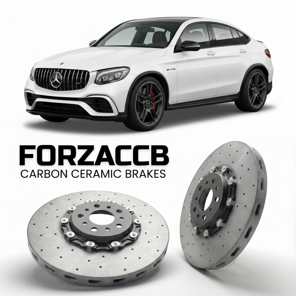 Carbon Ceramic Brake Rotors for Mercedes-Benz GLC 63 AMG Coupé C253 (2017-2018) | CCB OEM Replacement / Conversion Upgrade Kit