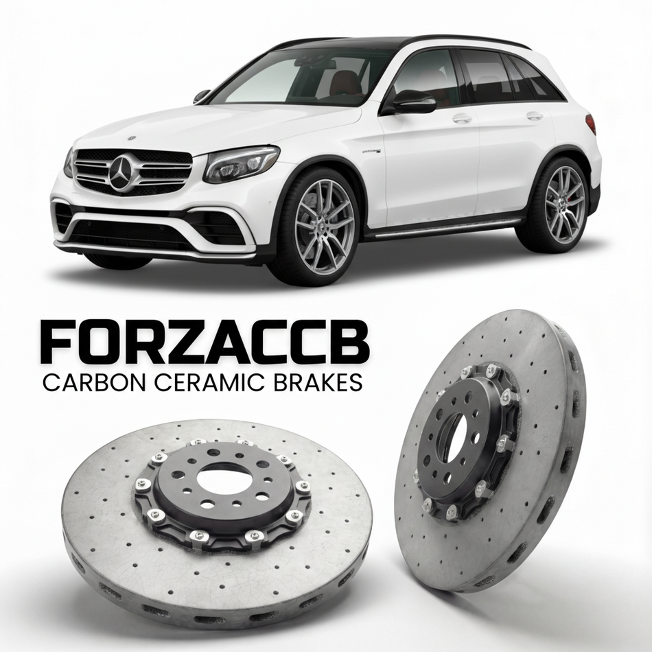 Carbon Ceramic Brake Rotors for Mercedes-Benz GLC 63 S AMG X253 (2017-2018) | CCB OEM Replacement / Conversion Upgrade Kit