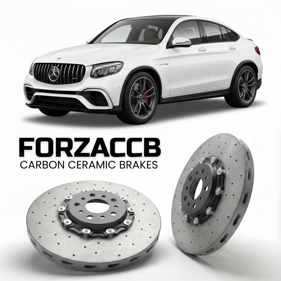 Carbon Ceramic Brake Rotors for Mercedes-Benz GLC 63 S AMG Coupé C253 (2017-2018) | CCB OEM Replacement / Conversion Upgrade Kit